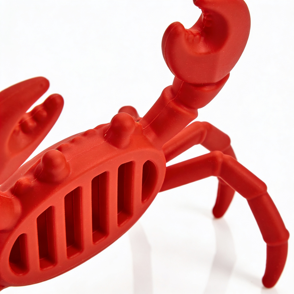Quilaro Red The Crab Silicone Utensil Rest - Kitchen Gifts, Silicone Spoon Rest - Heat-Resistant Kitchen - Steam Releaser, Chopstick Rests & Holders