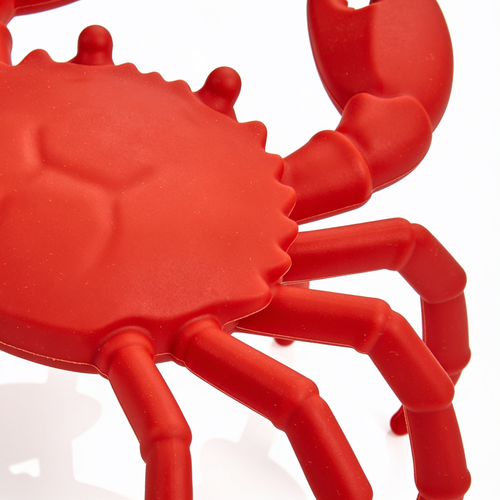 Quilaro Red The Crab Silicone Utensil Rest - Kitchen Gifts, Silicone Spoon Rest - Heat-Resistant Kitchen - Steam Releaser, Chopstick Rests & Holders